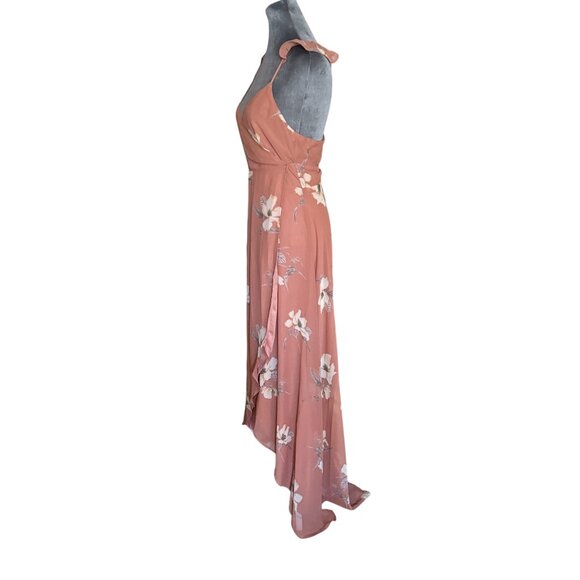 Lulus Rusty Rose Floral Print Maxi Dress Size S - Picture 6 of 9